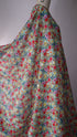 100% Japanese Cotton – Pale Turquoise Green Floral *Exclusive